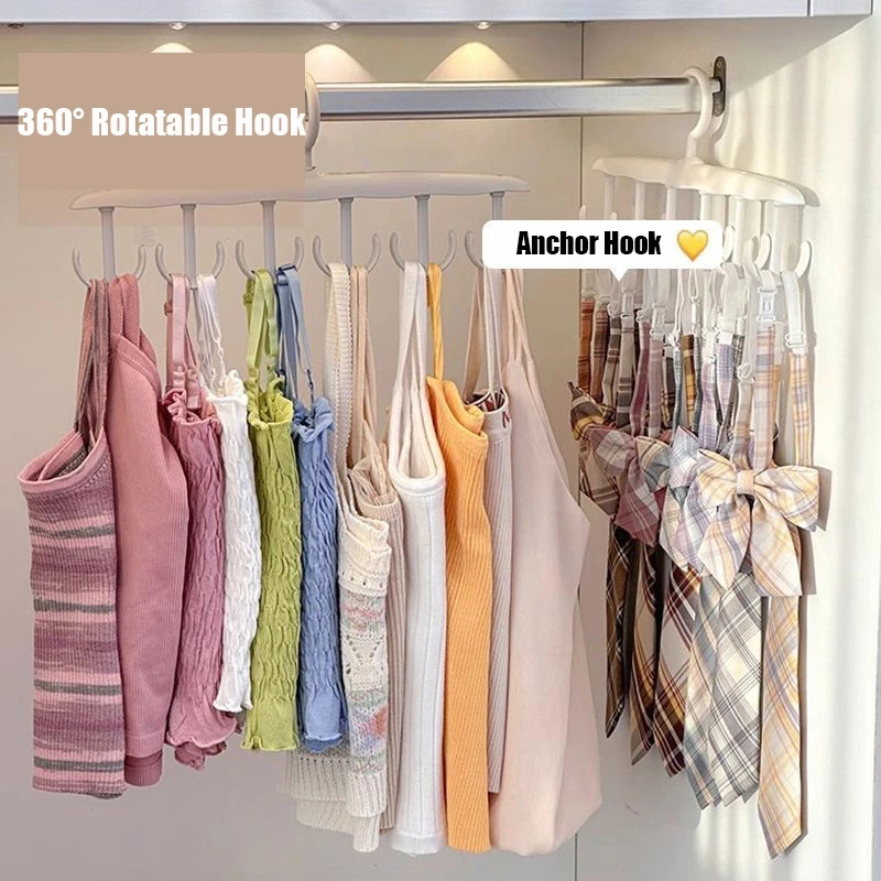 Men'S Accessories Wardrobe - 6 Hooks Women Storage Bra Hangers