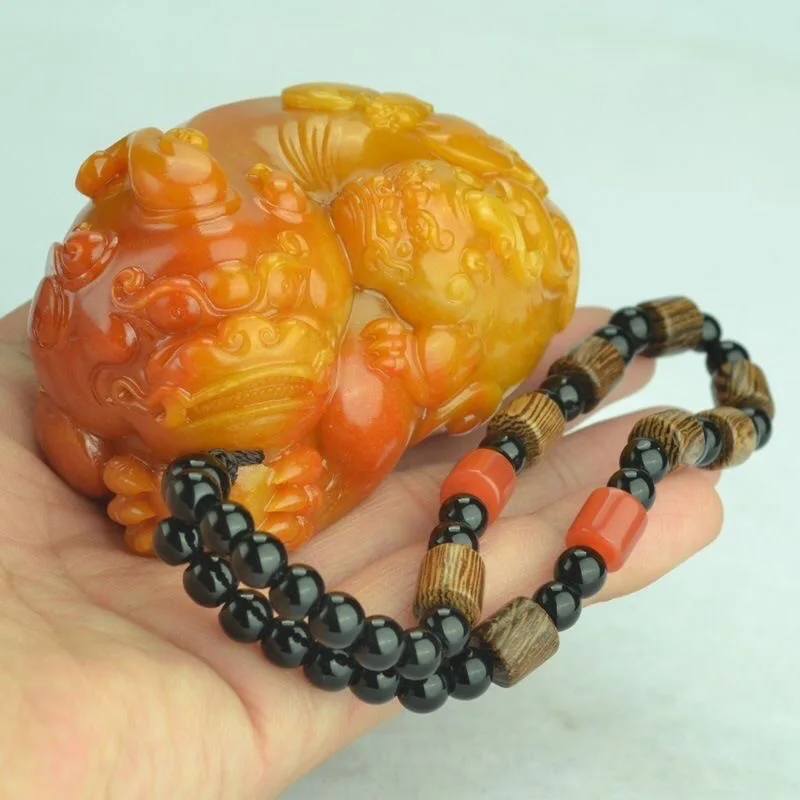 Men Accessories Chain - Tự Nhiên Hoàng Longyu Pixiu Vòng