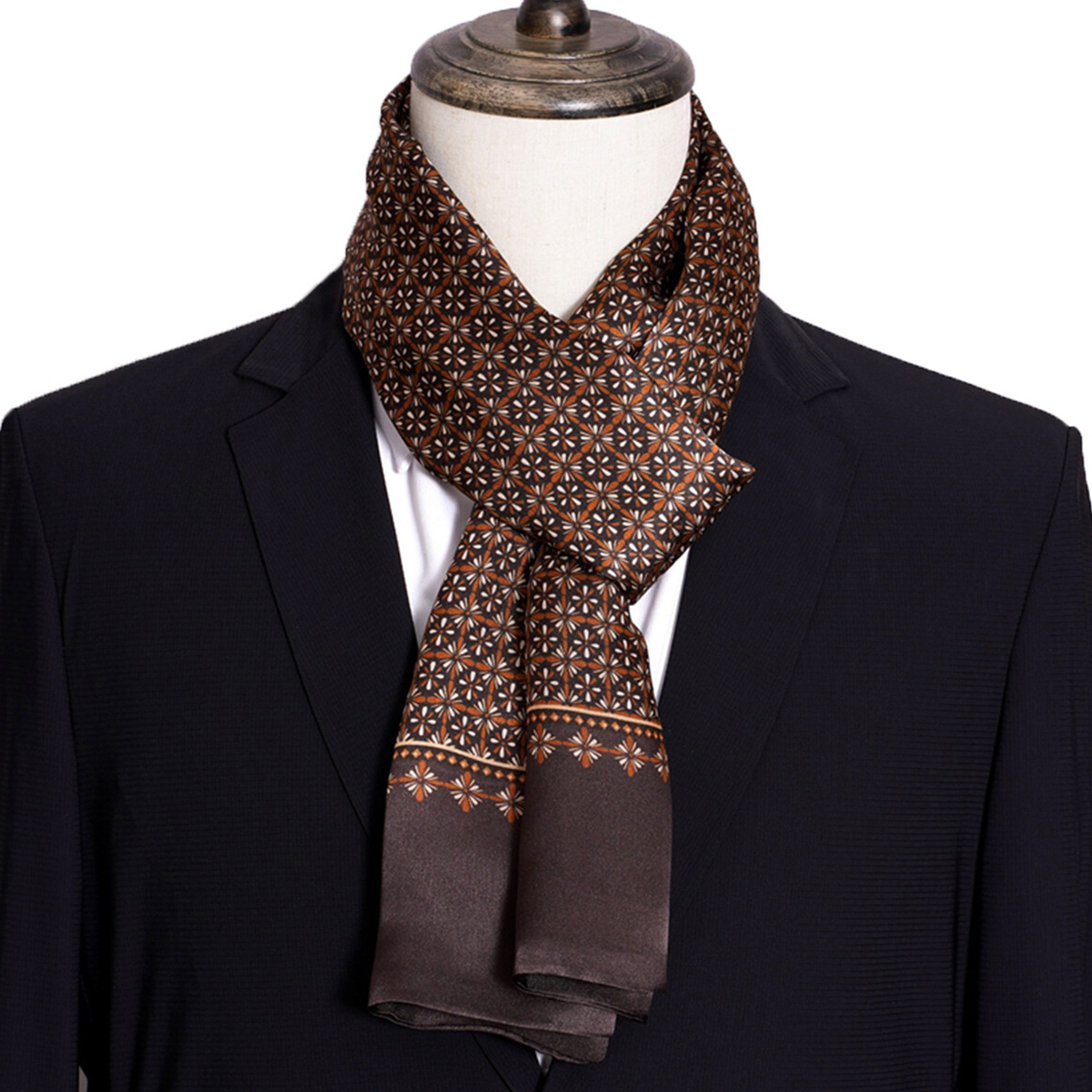 New Men's Stripe Silk Scarf Ho - đánh giá và giá Men Accessories For Travel