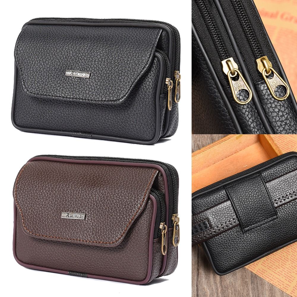 Casual PU Leather Men Waist Ba - đánh giá và giá Men Accessories For Travel