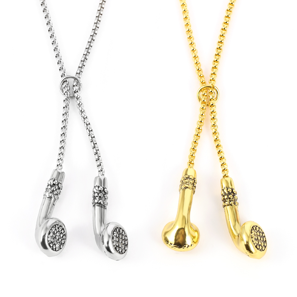 Retro Creative Earphone Shaped - đánh giá và giá Men Accessories Chain