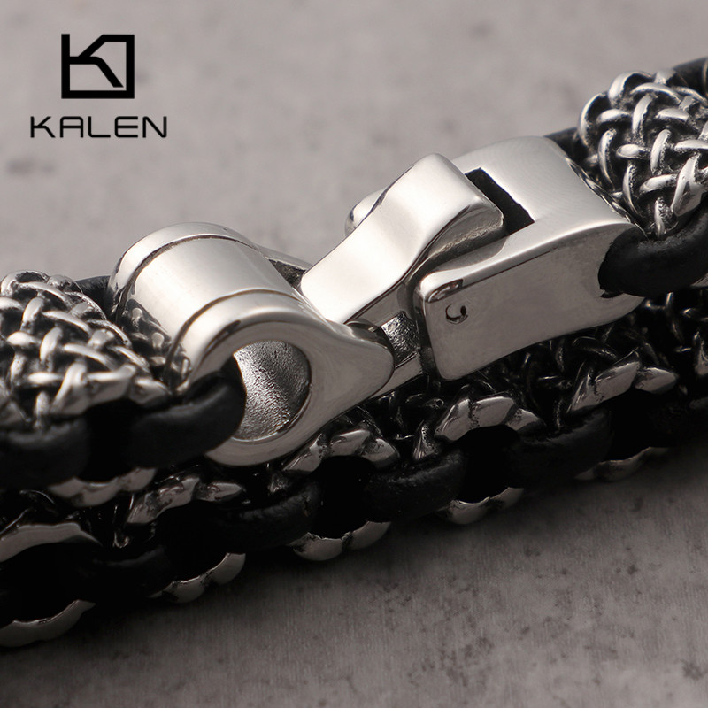 KALEN Vintage Da Liên Kết Vòng - đánh giá và giá Men Accessories Bd