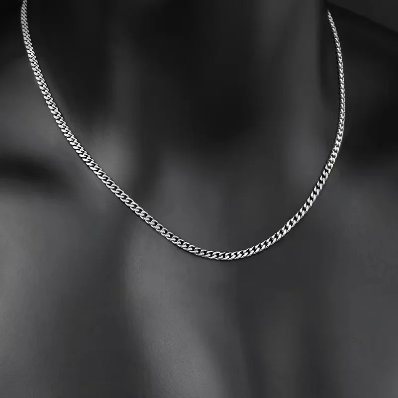 B&C Simple Titanium Cuban Chai - đánh giá và giá Men Accessories Chain