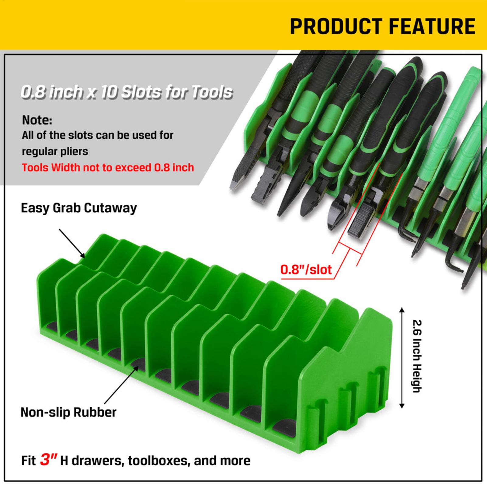 Plier Organizer Rack 10-Slot T - đánh giá và giá Men Accessories Drawer