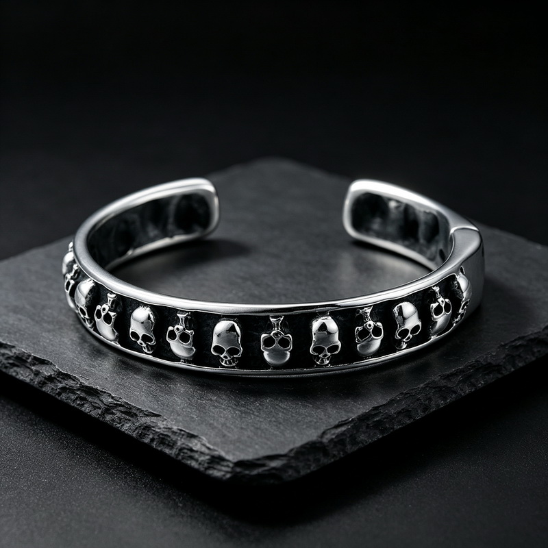 Goth Skull Hip Hop Punk Cool C - đánh giá và giá Men Accessories Bd