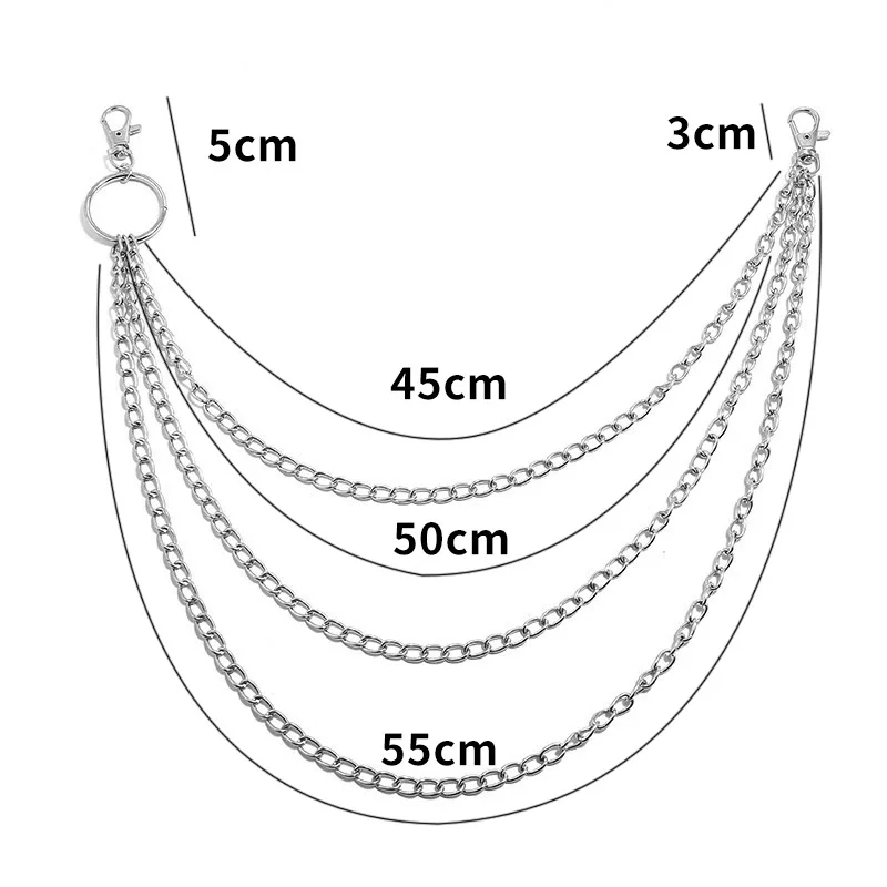 Layer Metal Belt Chain Punk Ho - đánh giá và giá Men Accessories Chain