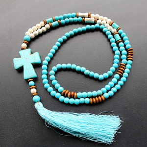 Bohemian Cross Shell Necklace  - đánh giá và giá Men'S Vacation Accessories
