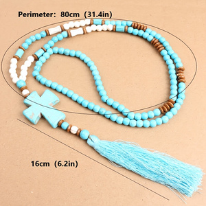 Bohemian Cross Shell Necklace  - đánh giá và giá Men'S Vacation Accessories