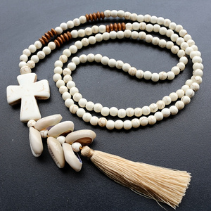 Bohemian Cross Shell Necklace  - đánh giá và giá Men'S Vacation Accessories