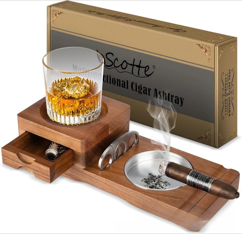 Multifunctional Solid Wood Cig - đánh giá và giá Men Accessories Drawer