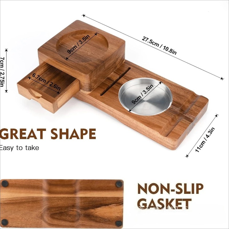 Multifunctional Solid Wood Cig - đánh giá và giá Men Accessories Drawer