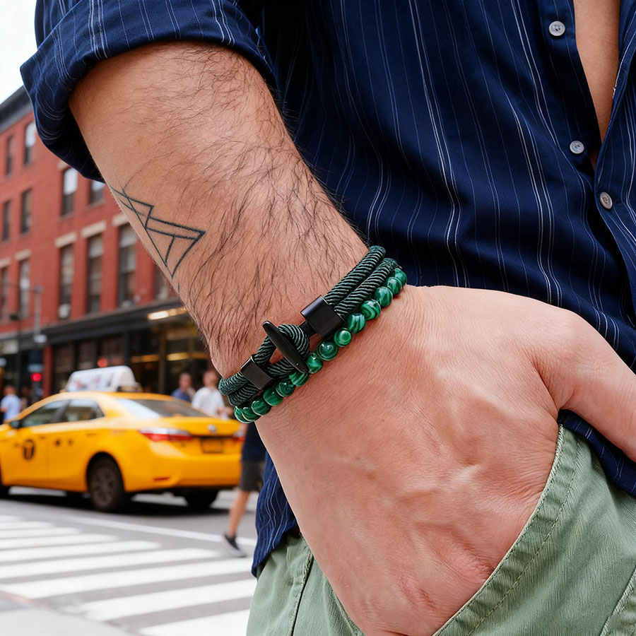 Unique Anchor 2Pcs Man Bracele - đánh giá và giá Men'S Vacation Accessories