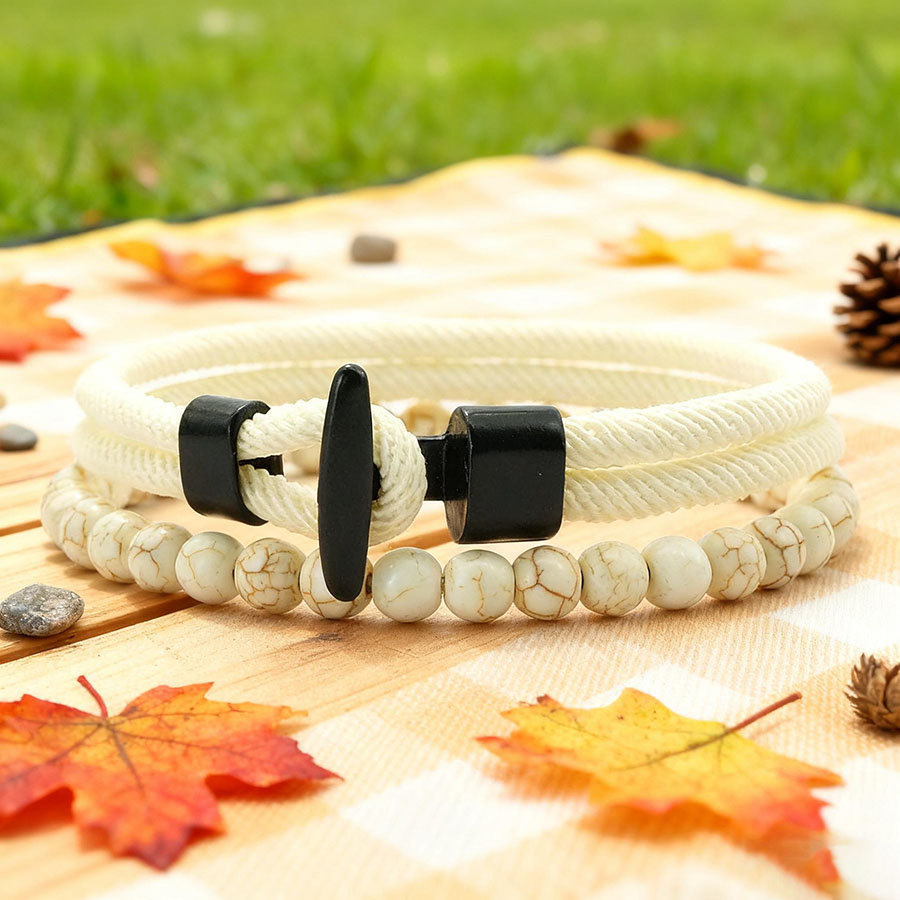 Unique Anchor 2Pcs Man Bracele - đánh giá và giá Men'S Vacation Accessories