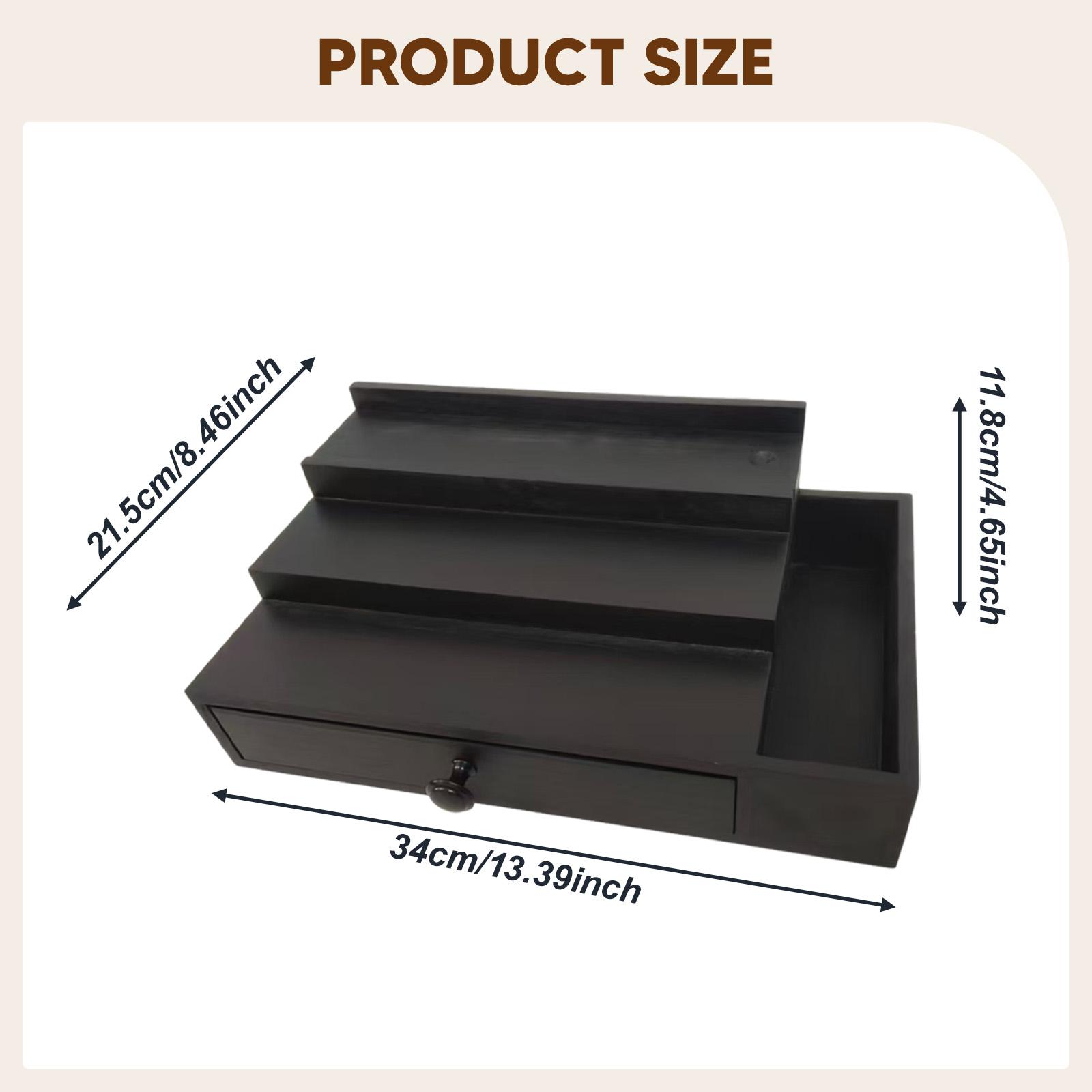 Perfume Organizer Wood Three T - đánh giá và giá Men Accessories Drawer