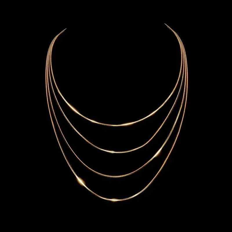 B&C 1.2mm Gold Color Stainless - đánh giá và giá Men Accessories Chain