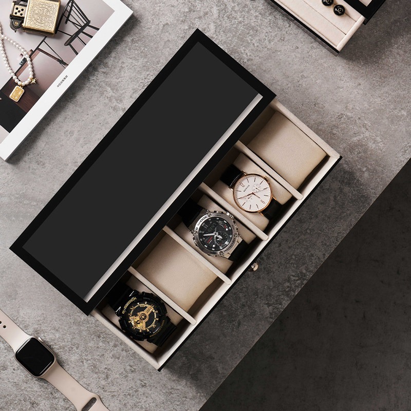 Plastic Watch Boxes Luxury 5/8 - đánh giá và giá Men Accessories Drawer