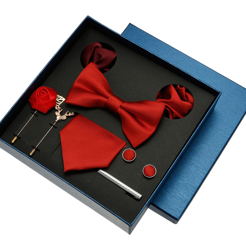 Plain Tie Set For Men Solid Co - đánh giá và giá Neck Tie Set Box
